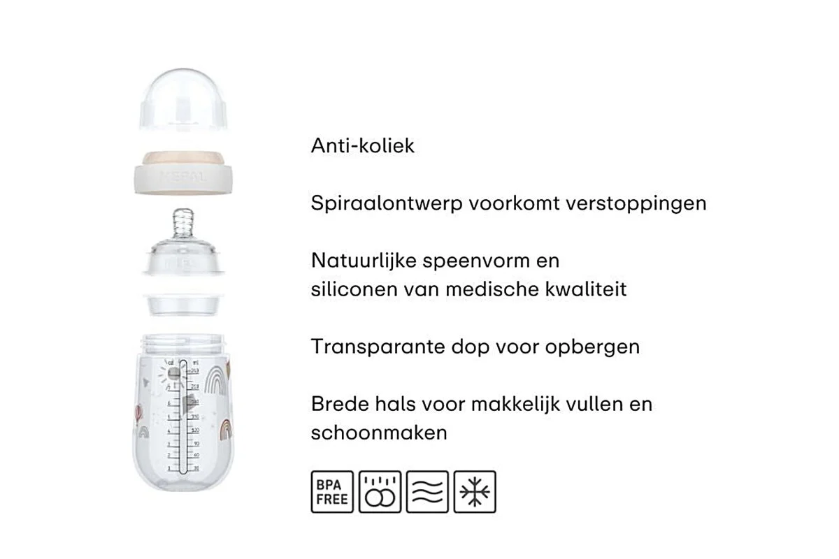 Mepal Babyfles Mio Sunshine & Rainbow 165Ml - Image 2