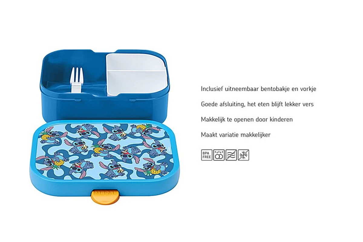 Mepal Lunchbox Bento Campus Stitch Met Vork - Image 2