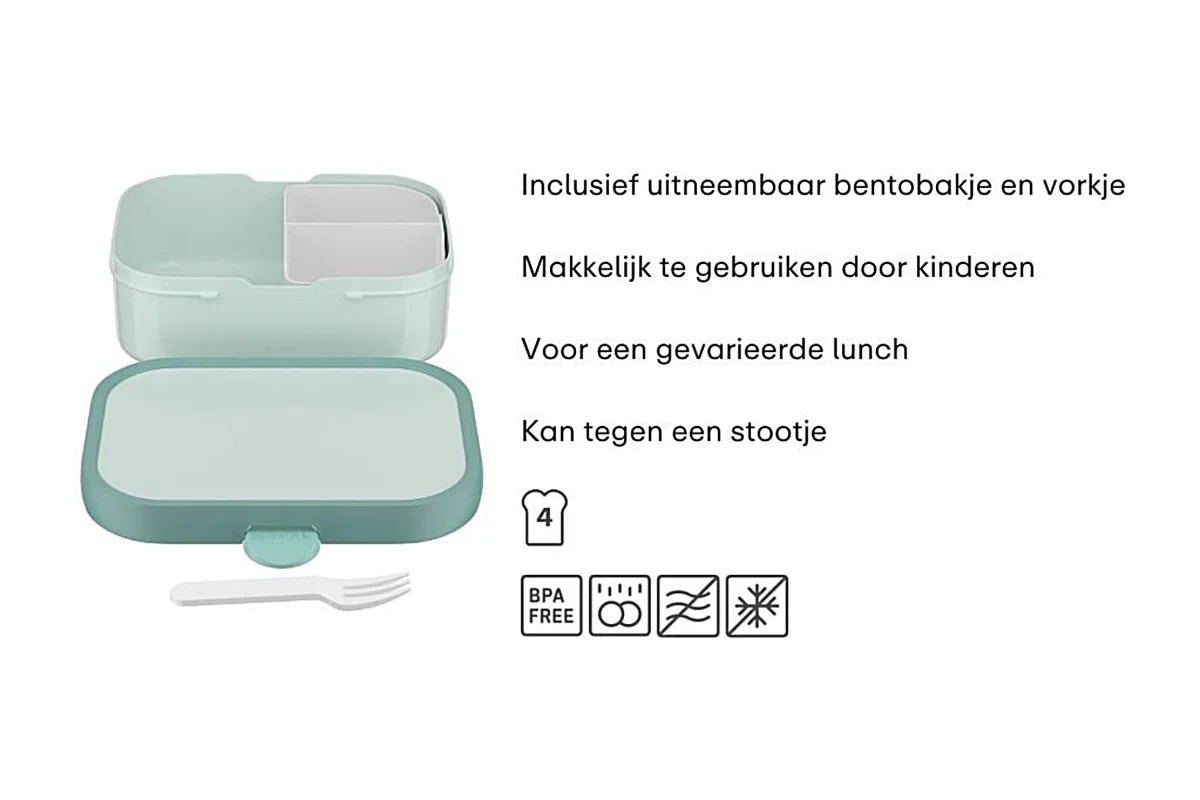 Mepal Lunchbox Bento Campus Tropical Ocean Met Vork - Image 2
