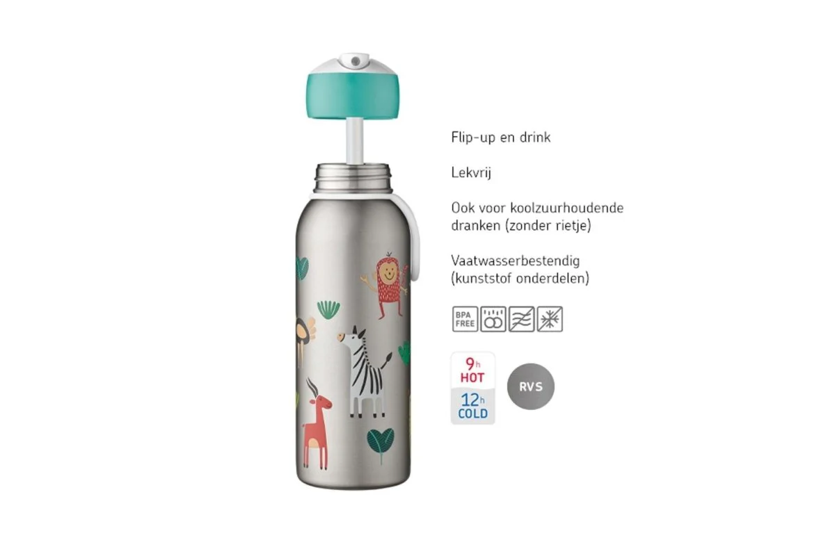 Mepal Thermosfles Flip-Up Campus 350ml Blue - Image 3