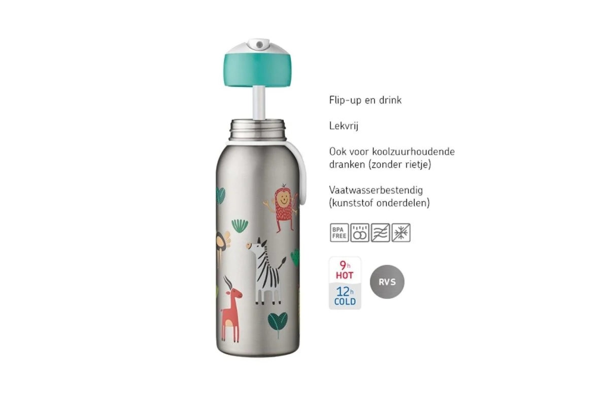 Mepal Thermosfles Flip-Up Campus Animal Friends 350Ml - Image 2