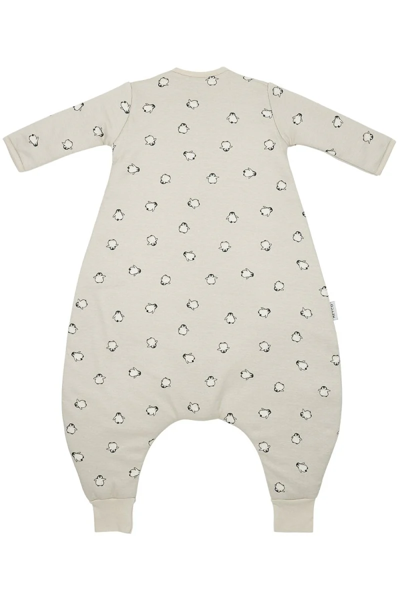 Meyco Baby Penguin Baby Winter Slaapoverall Jumper Met Vaste Mouw Soft Sand - Image 2