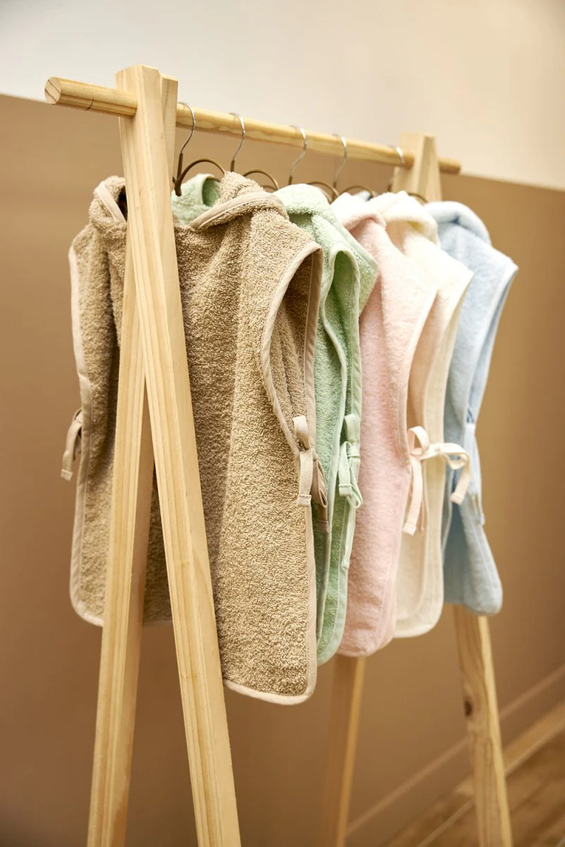 Meyco Badponcho 1-3 Jaar Basic Badstof Offwhite - Image 3