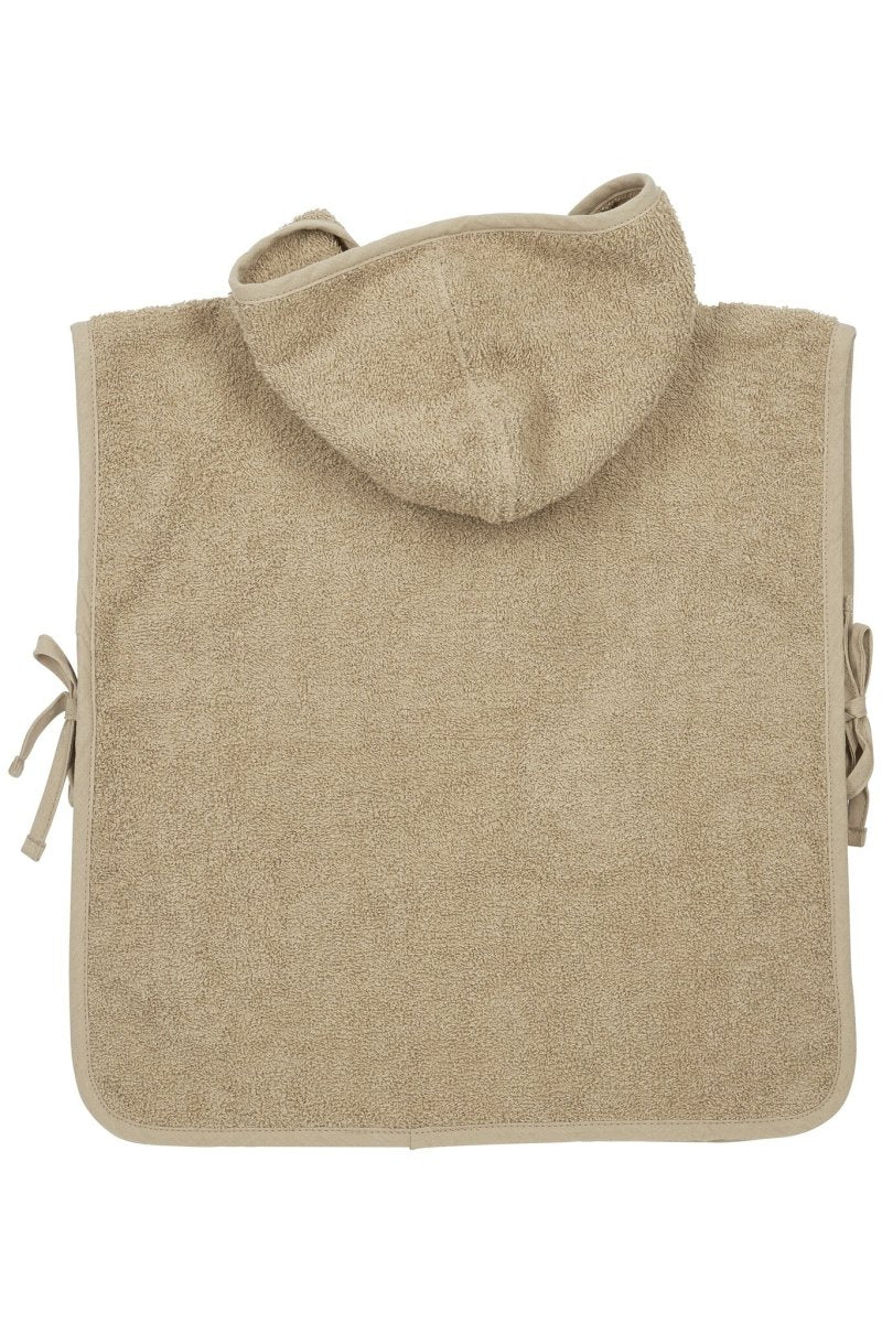 Meyco Badponcho 1-3 Jaar Basic Badstof Sand - Image 2