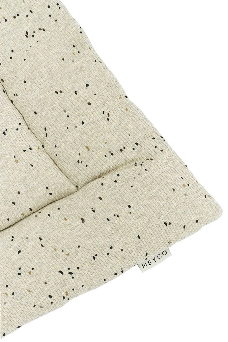 Meyco Boxkleed Rib Mini Spot Sand Melange 80X100cm - Image 3