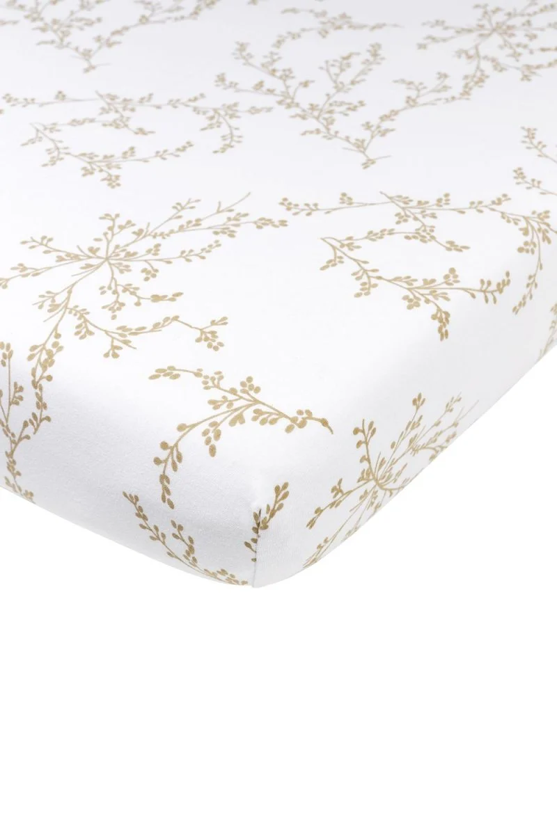 Meyco Hoeslaken Branches Co-Sleeper Sand 50X90cm