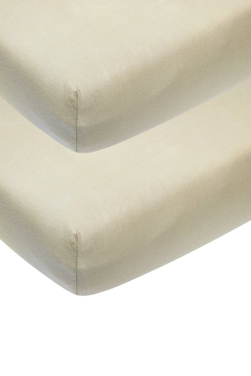 Meyco Hoeslaken Jersey 2St 60X120 Sand