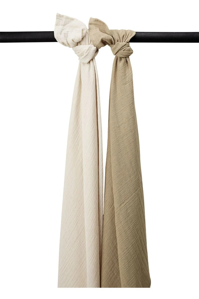 Meyco Hydrofiele Doek 2-Pack Soft Sand/Taupe 120X120cm
