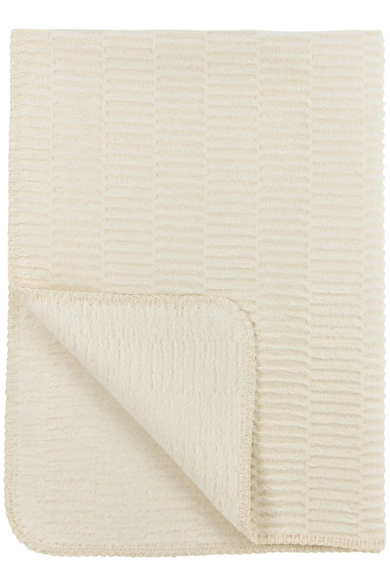 Meyco Ledikantdeken Rib Natural Gots
