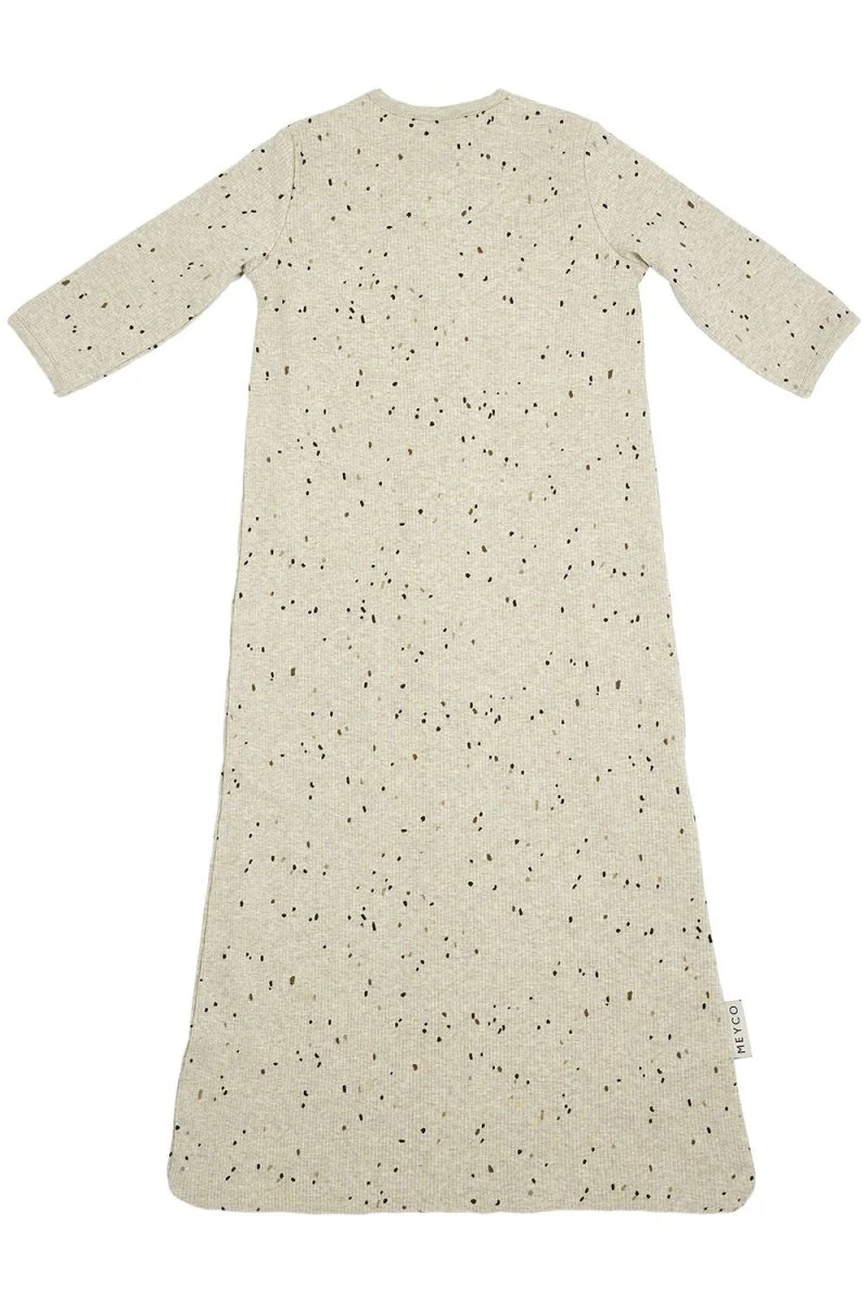 Meyco Slaapzak Baby Rib Mini Spot Sand Melange - Image 3