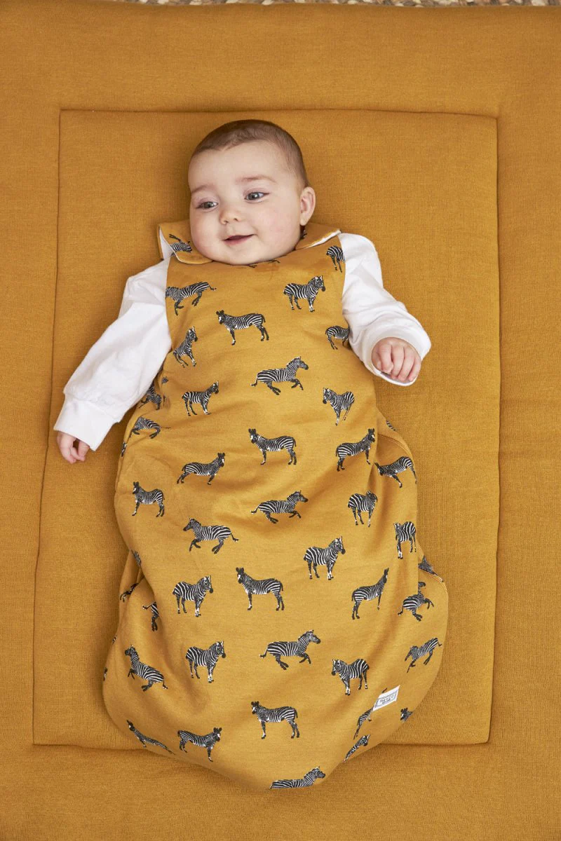 Meyco Slaapzak Baby Winter Rond 2-Delig Zebra Animal Honey Gold - Image 5