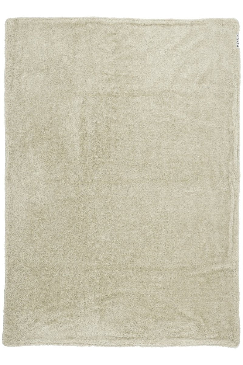 Meyco Wiegdeken Teddy Knit Basic Sand Melange - Image 2