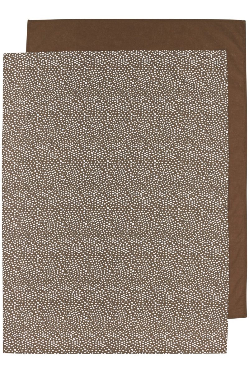 Meyco Wieglaken 2St Cheetah Choclolate Choclolate