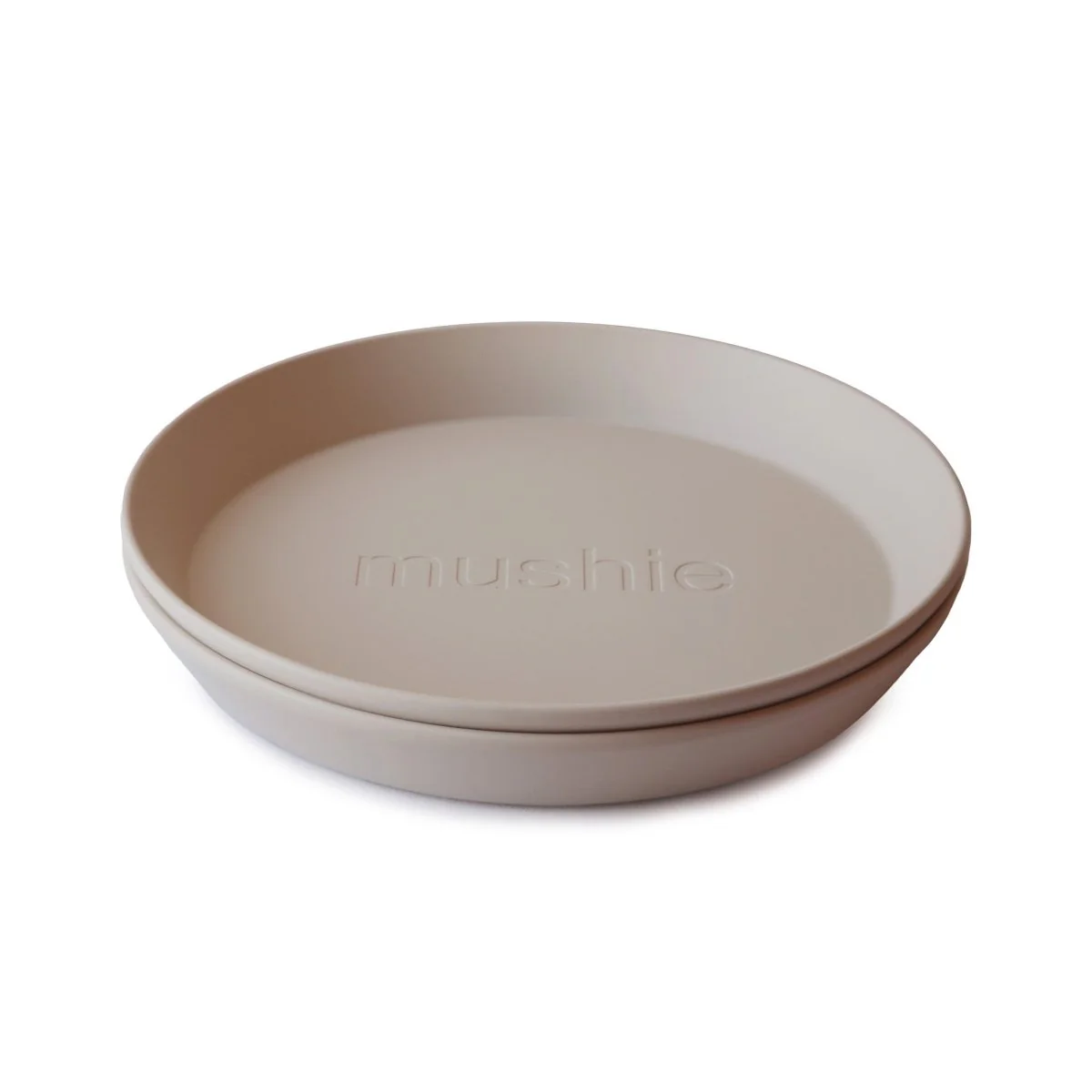 Mushie Baby Bordje Rond Vanilla 2st - Image 2