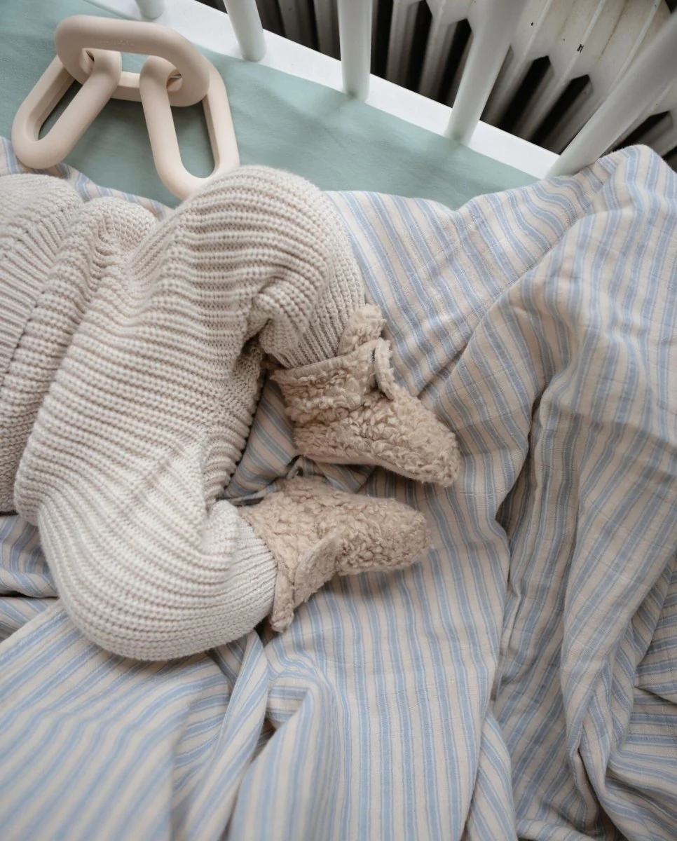 Mushie Baby Broekje Chunky Knit Beige - Image 2
