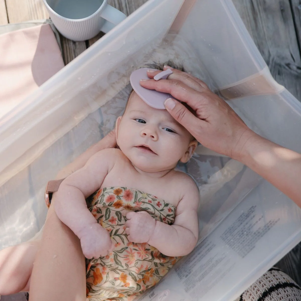 Mushie Babyborstel Cradle Cap Rose/Soft Lilac 2St - Image 3
