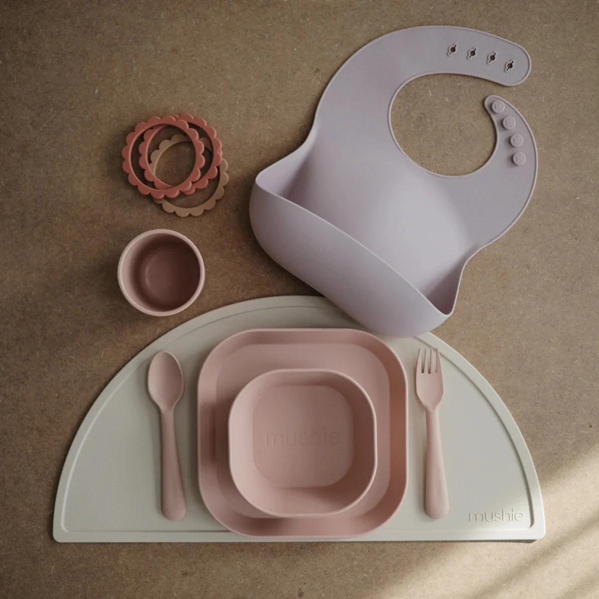 Mushie Bestekset Blush 2-delig - Image 2