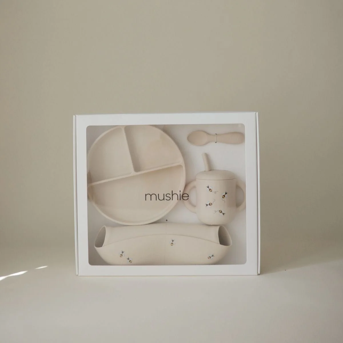 Mushie Kinderservies Set Giftbox Bee - Image 2