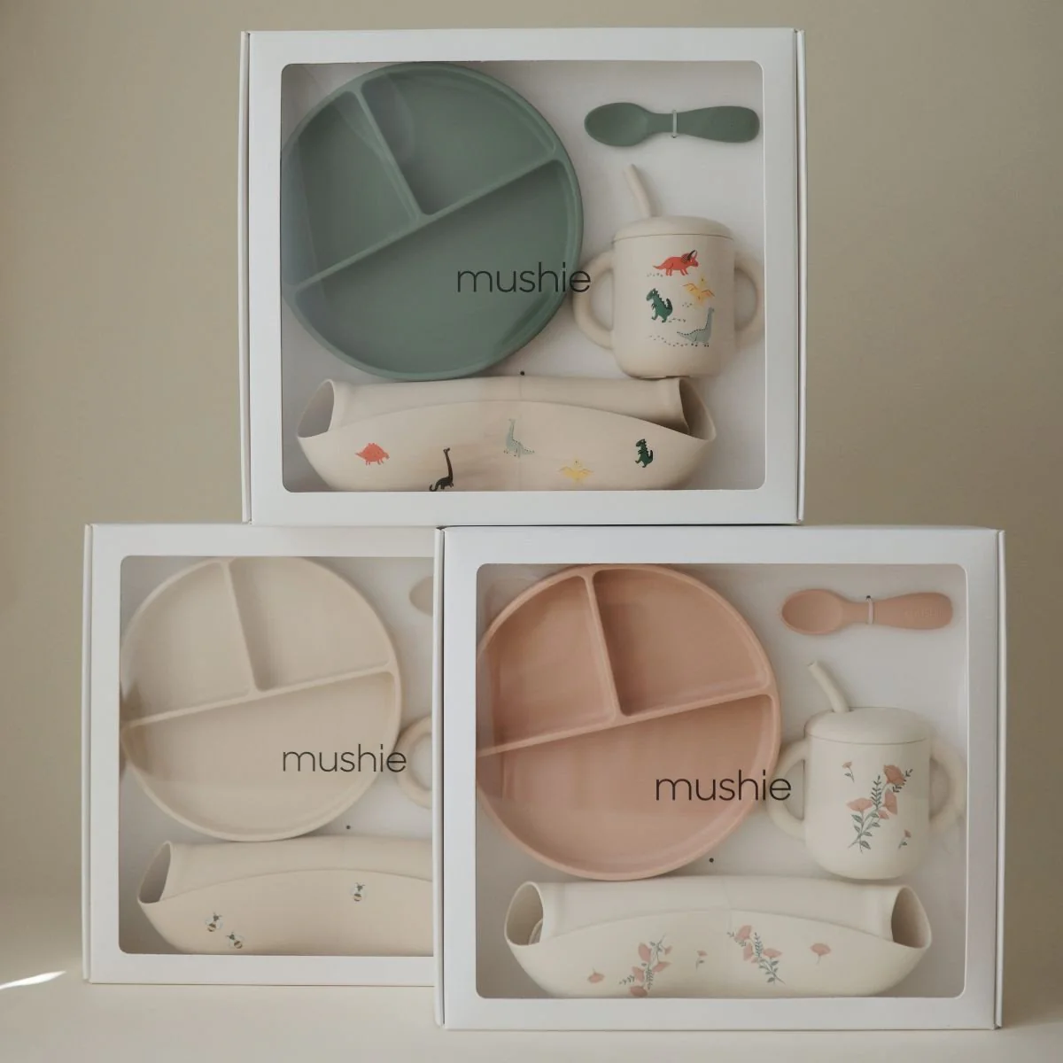 Mushie Kinderservies Set Giftbox Bee - Image 3