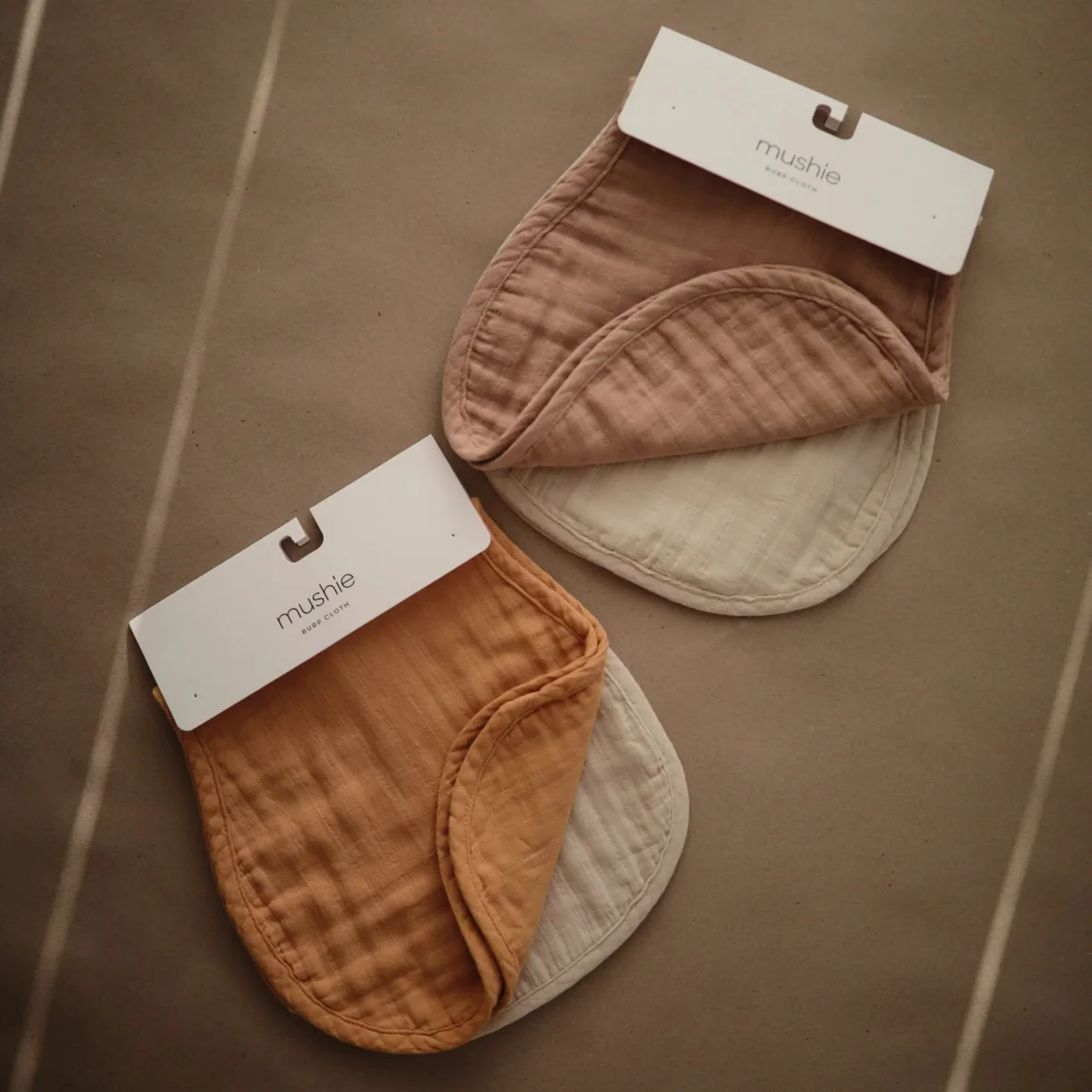 Mushie Monddoekje Set Blush/Fog 2st - Image 3