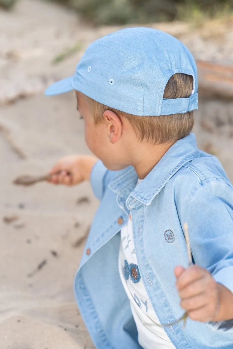 Pet denim met opdruk HEY - Image 4