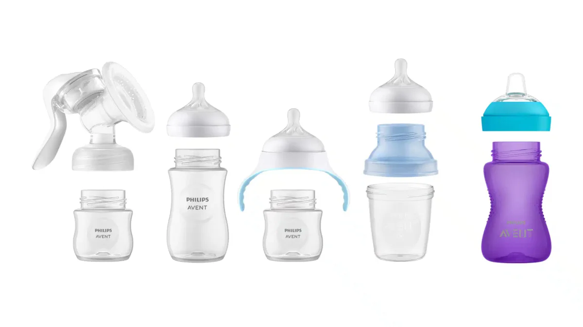 Philips Avent Babyfles Natural 3.0 Starterset 5X Fles Glas - Image 3