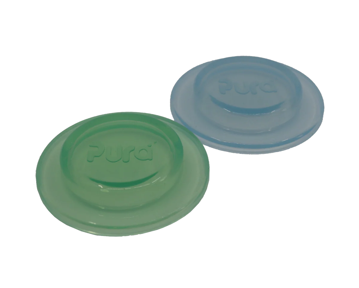 Pura Flesafsluiter Silicone Moss En Mint 2St - Image 2
