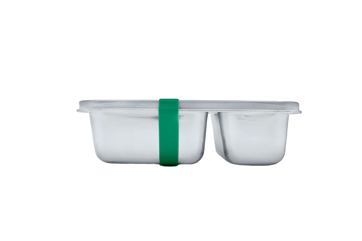Pura Lunchbox Rvs Large + Silicone Band Moss - Image 4
