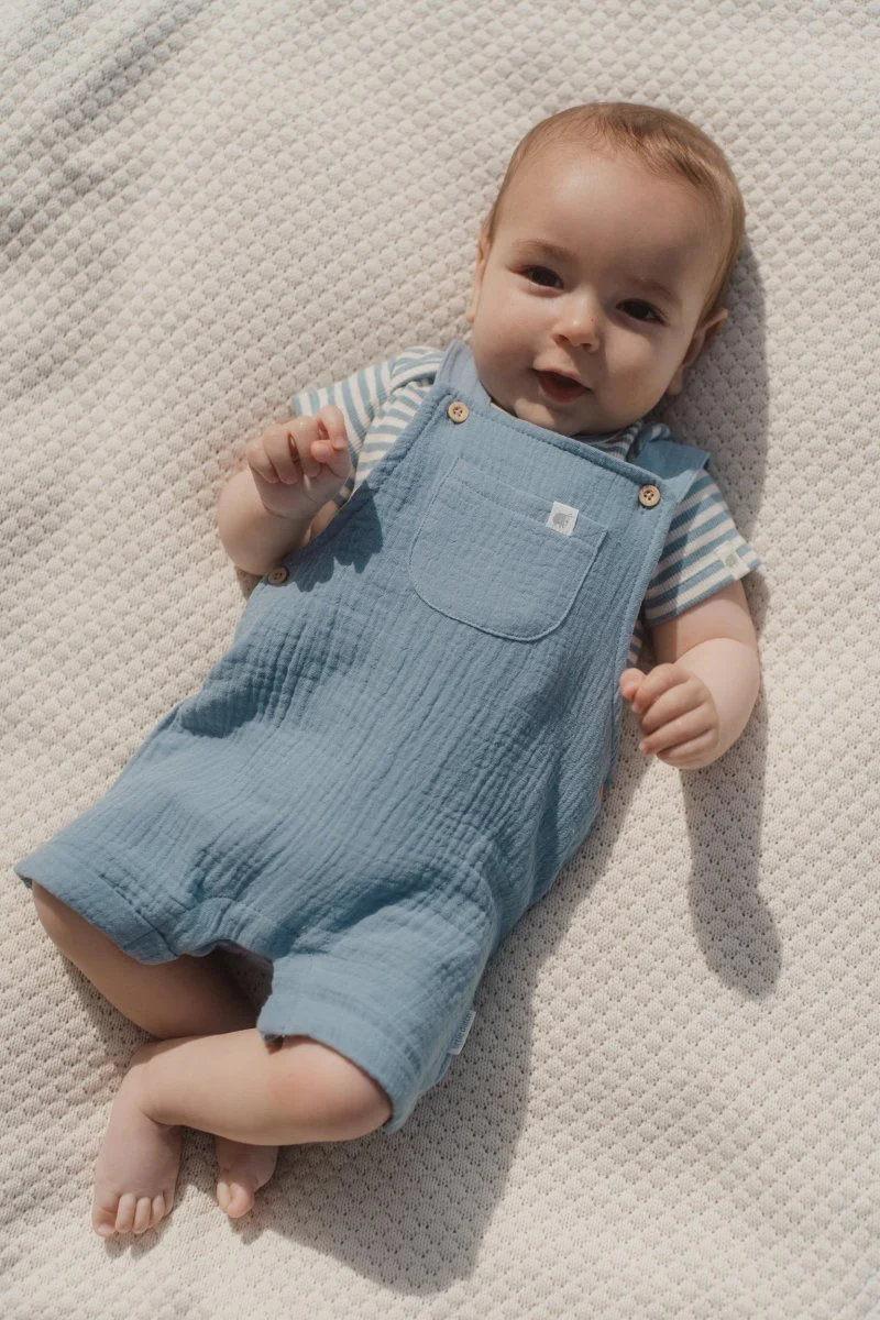 Romper korte mouw blauw Stone Blue stripe - Image 14