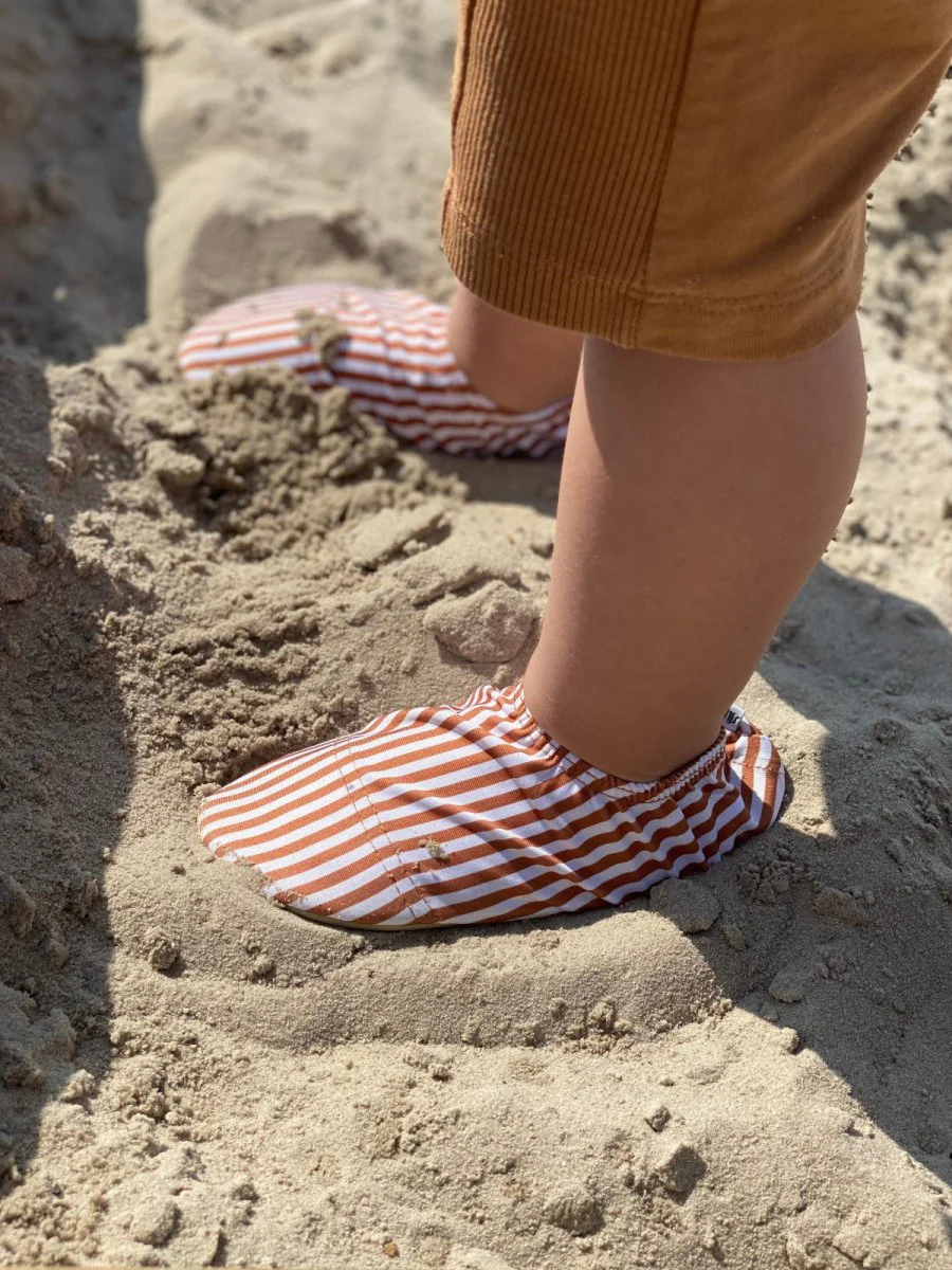 Slipstop Waterschoentjes Cognac Stripe - Image 5
