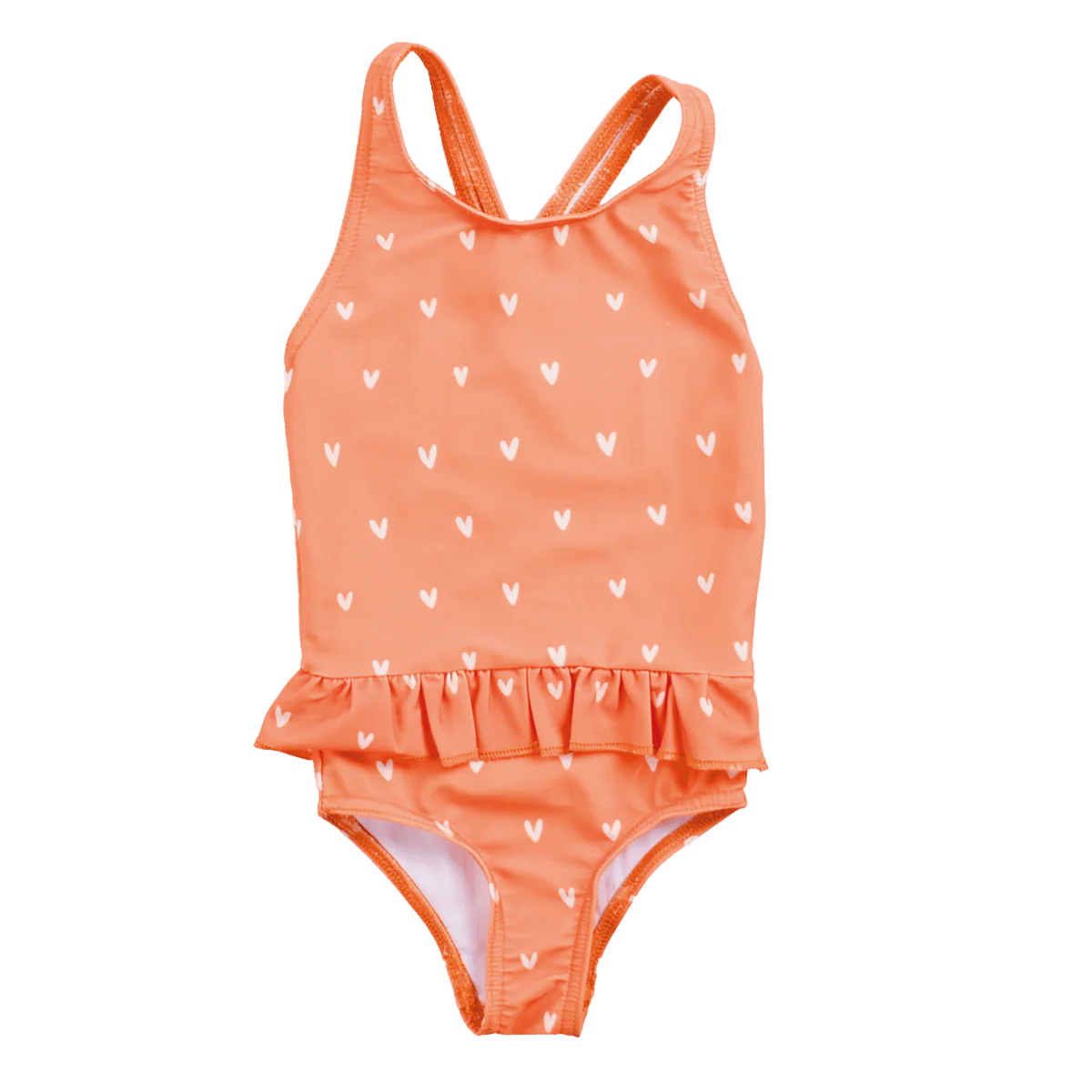 Swim Essentials Badpak Kind Hartjes Oranje