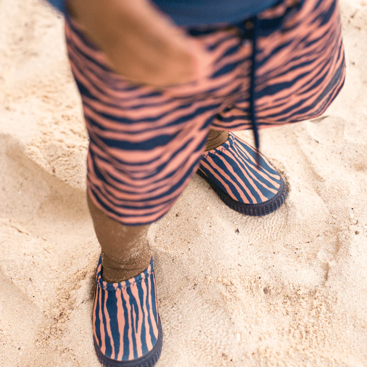 Swim Essentials Waterschoentjes Zebra Lycra Blauw - Image 3