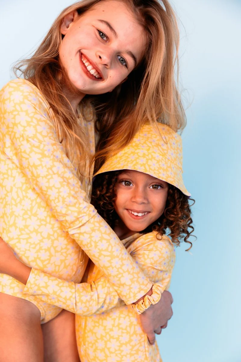 Swim Essentials Zonnehoedje Baby Florish Yellow Reversible - Image 6