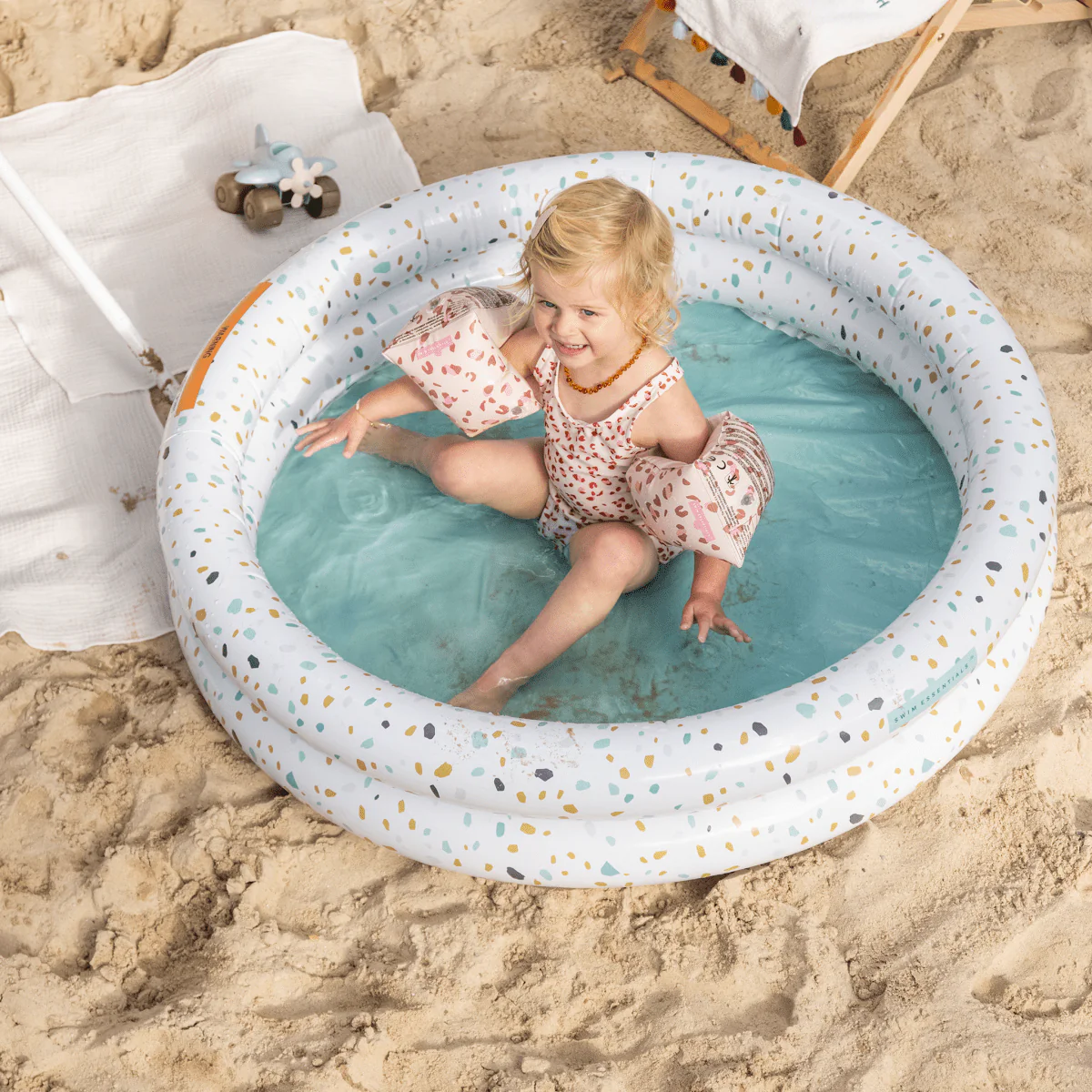 Swim Essentials Zwembad Kind Blauw Wit 1M - Image 5