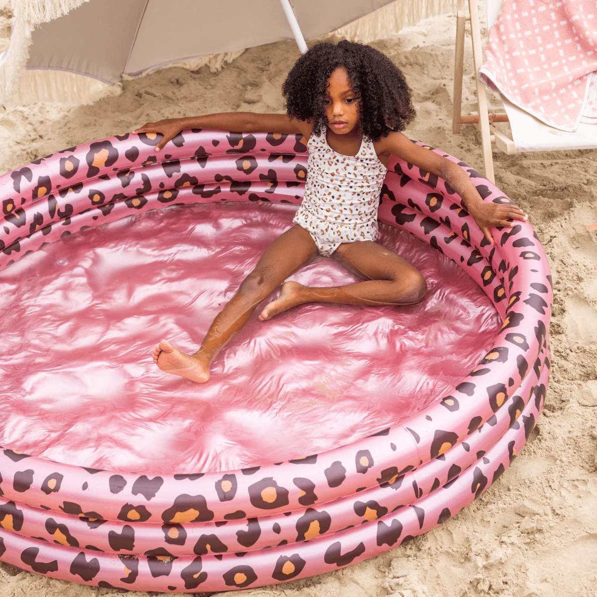 Swim Essentials Zwembad Kind Tijgerprint Roze 1,5M - Image 4