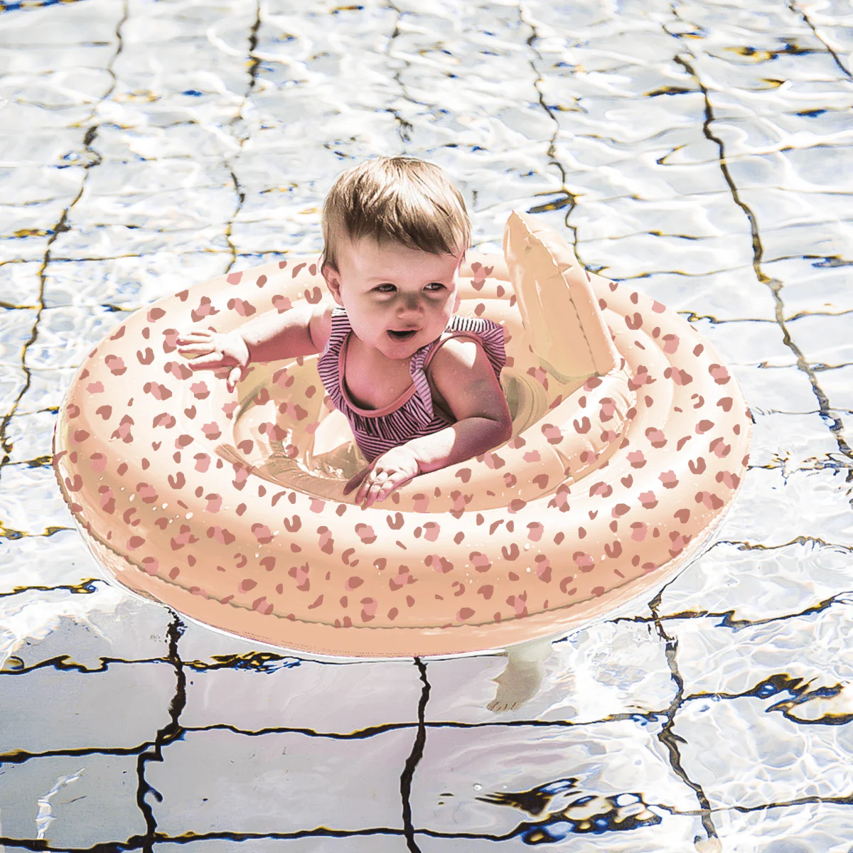 Swim Essentials Zwemband Baby Luipaard Print Roze 0-1 Jaar - Image 5