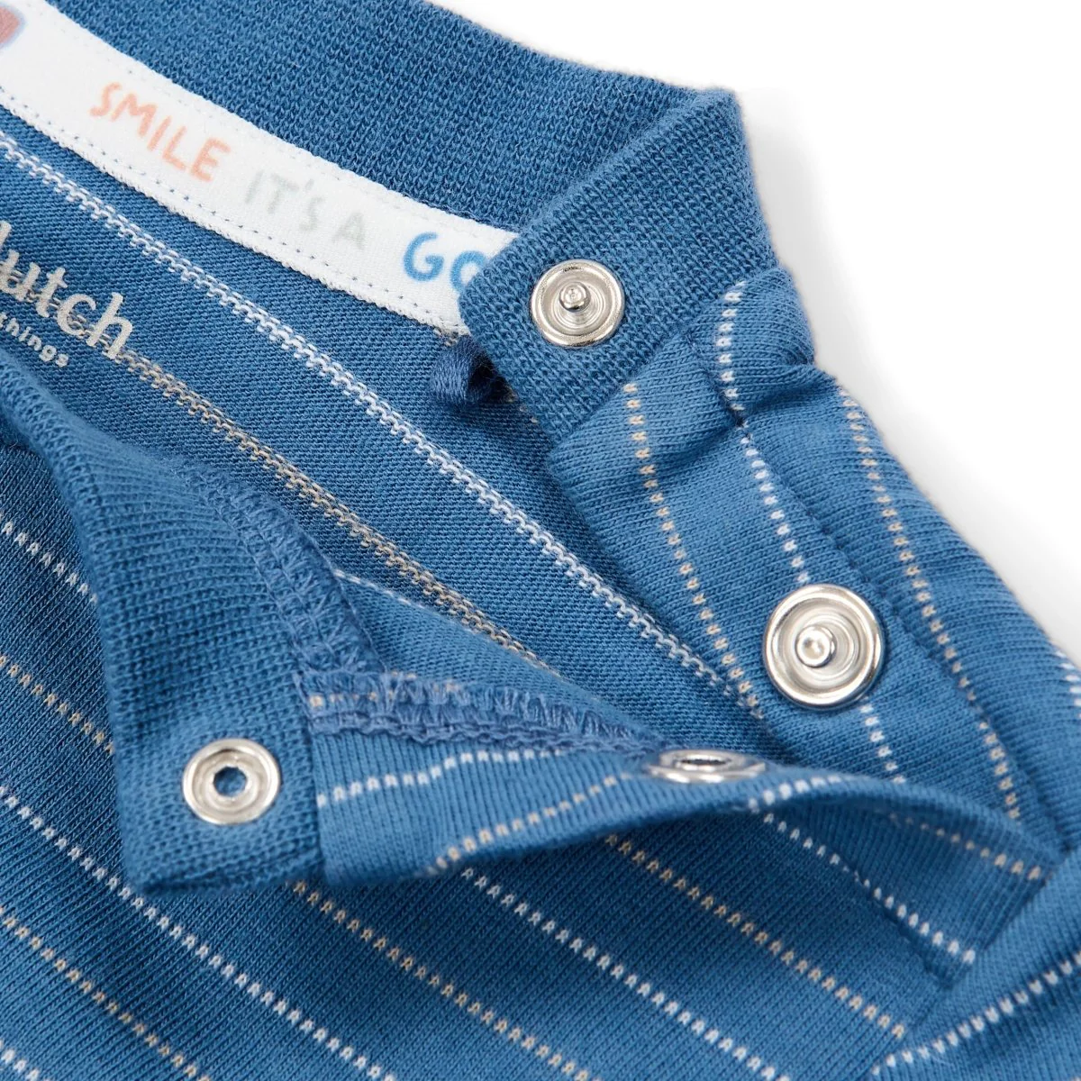 T-shirt korte mouw Indigo stripe - Image 3