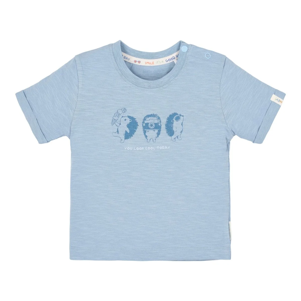 T-shirt korte mouw Steel Blue
