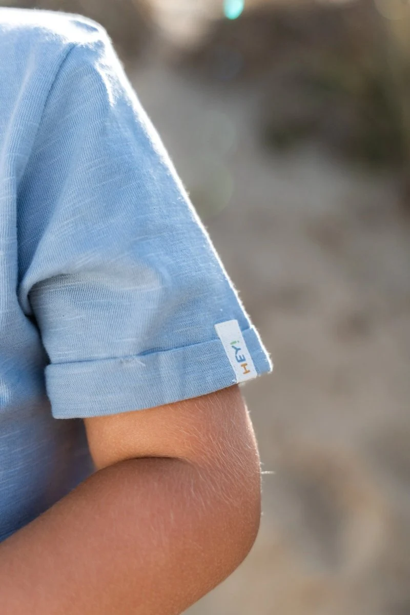 T-shirt korte mouw Steel Blue - Image 7