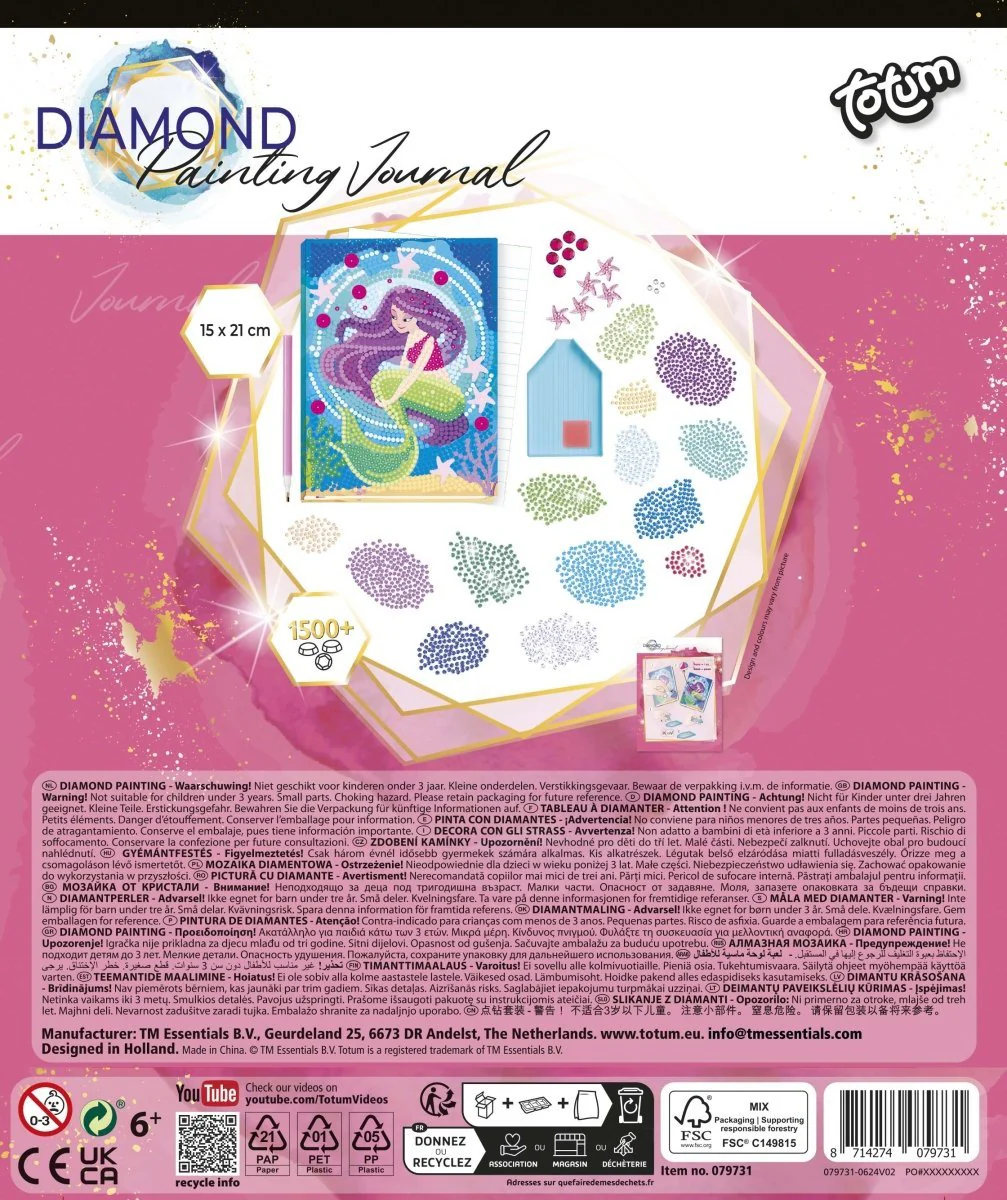 Zeemeermin Knutselset Diamond Painting Notitieboek - Image 13